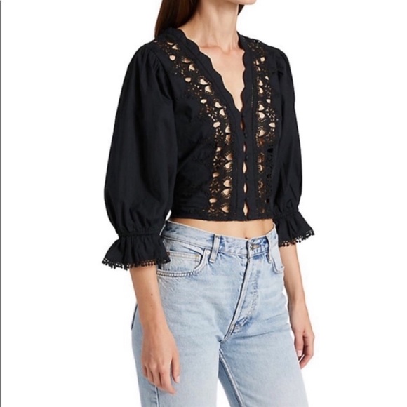 Free People Louella Embroidered Cotton Top - Picture 6 of 14